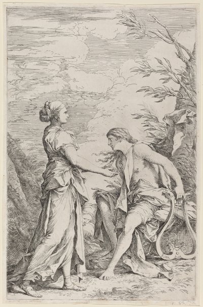 Apollo a kumská Sibyla od Salvator Rosa