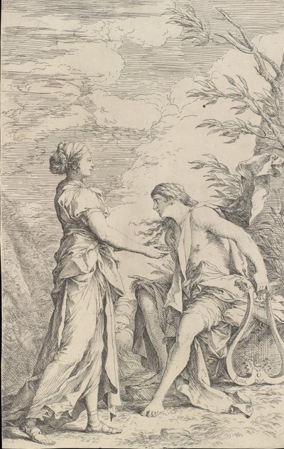 Apollo a kumská Sibyla, ca. 1661. od Salvator Rosa