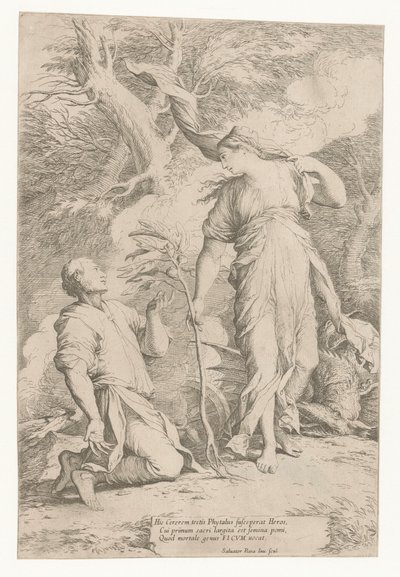 Ceres a Phytalus od Salvator Rosa