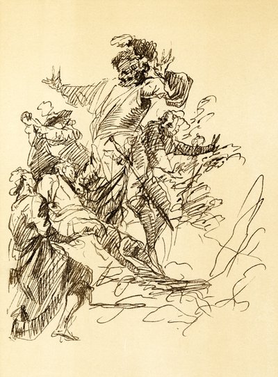 Studie kompozice od Salvator Rosa