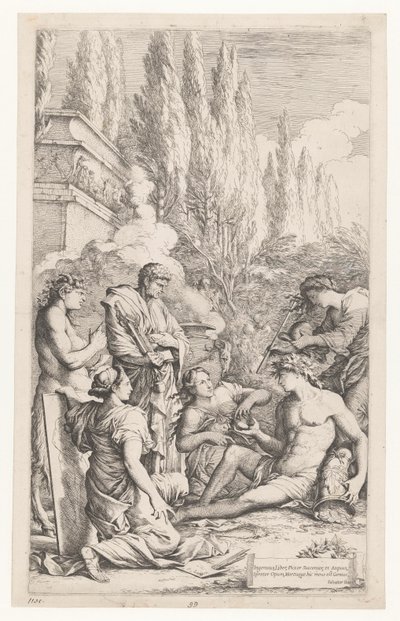 Genius van Salvator Rosa od Salvator Rosa