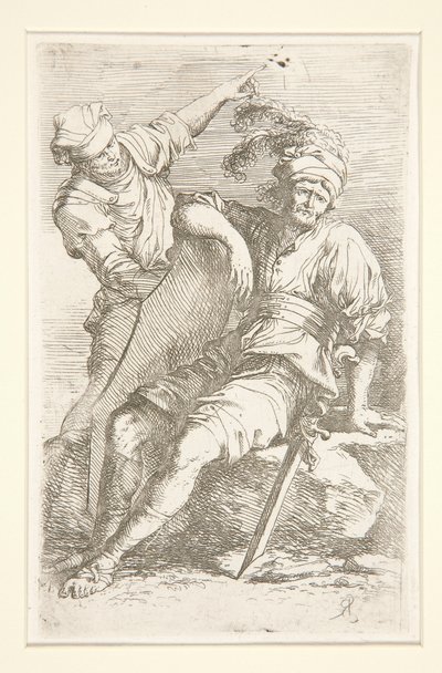 Rozmanitá figurka (Suita) od Salvator Rosa