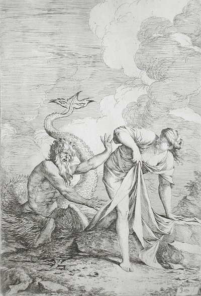 Glaukos a Skylla od Salvator Rosa