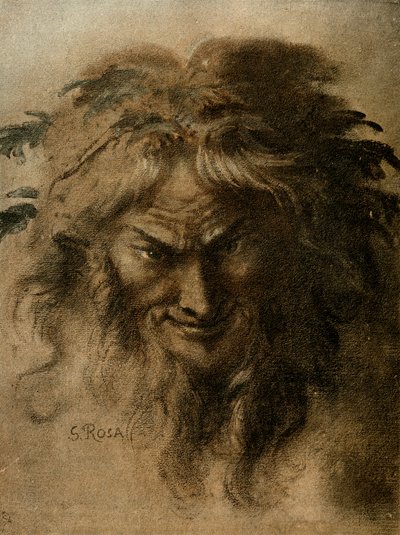 Hlava fauna od Salvator Rosa