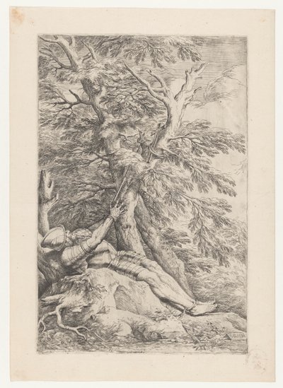 Svatý Vilém z Malevalu od Salvator Rosa