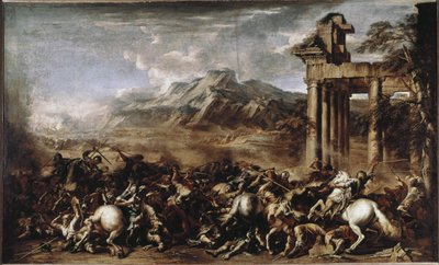 Heroic Battle (olej na plátně od Salvator Rosa