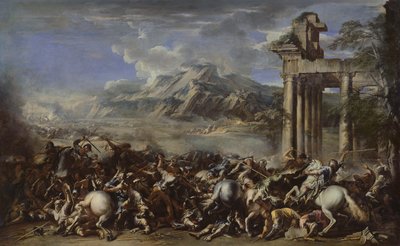 Hrdinská bitva, 1652 od Salvator Rosa