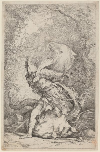Jason a drak od Salvator Rosa