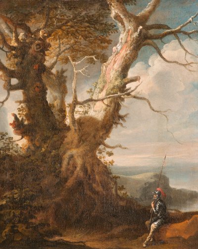 Krajina s halapartnou od Salvator Rosa