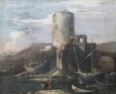 Krajina s ruinami od Salvator Rosa