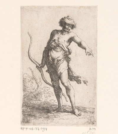 Muž s lukem Malé figurky (název série) Figurka (název série) od Salvator Rosa