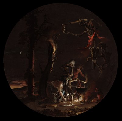Scény čarodějnictví: Večer, c. 1645-1649. od Salvator Rosa