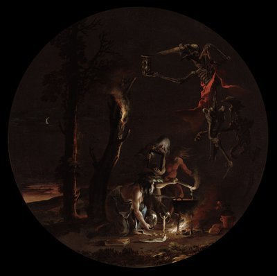 Scény čarodějnictví: 1645-49 (olej na plátně). od Salvator Rosa