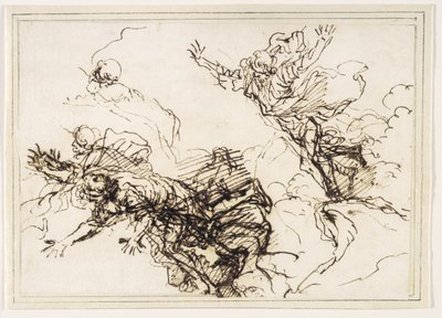 Studie k smrti Empedokla od Salvator Rosa
