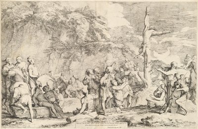 Ukřižování Polykrata od Salvator Rosa