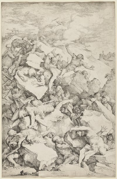 Pád obrů od Salvator Rosa