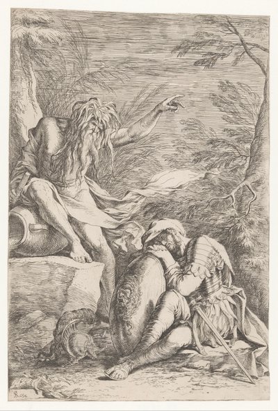 Aeneovi se zjevuje Tiberinus od Salvator Rosa