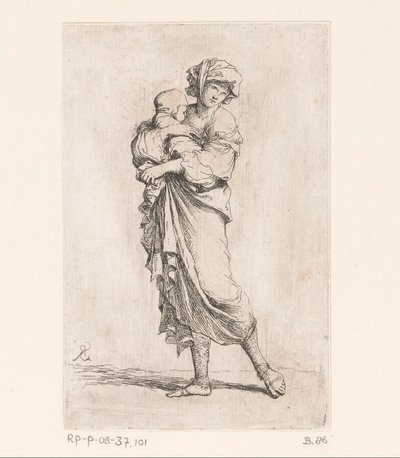 Žena s dítětem Malé figurky (název série) Figurka (název série) od Salvator Rosa