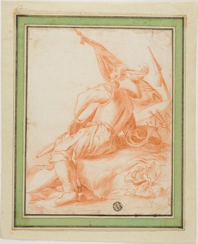 Bojovník v klidu od Salvator Rosa