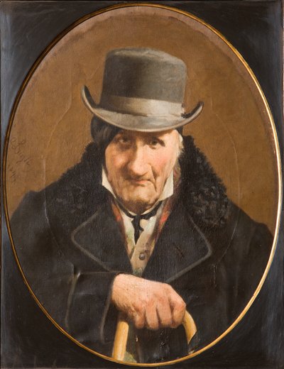 Portrét muže (olej na plátně) od Salvatore Albano
