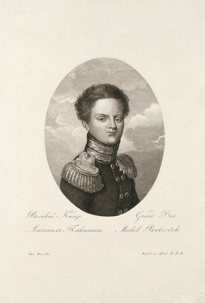 Ruský velkovévoda Michael Pavlovič 1798-1849, 1814 od Salvatore Cardelli