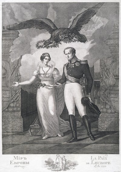 Alegorie míru v Evropě, 1814 od Salvatore Cardelli
