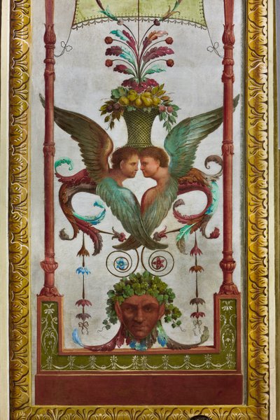 Dekorativní vlysy v pompejském stylu (freska) od Salvatore Gregorietti