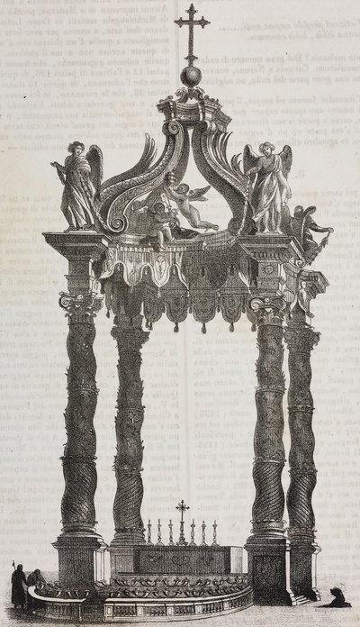 Baldachýn svatého Petra (ciborium) od Salvatore Puglia
