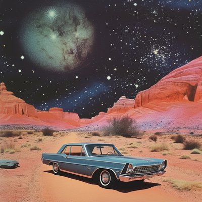 Vintage Car: Kosmická poušť od Samantha Hearn