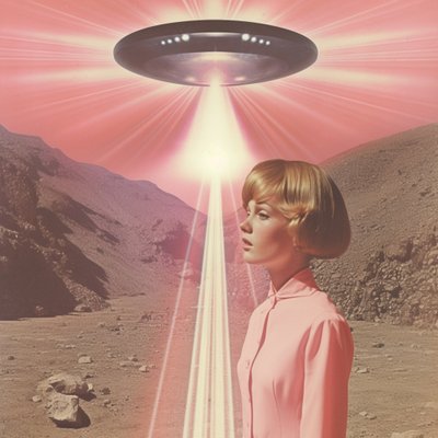 Žena pod paprskem UFO od Samantha Hearn