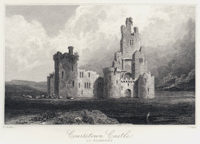 Courtstown Castle, Co Kilkenny (rytina) od Samuel (after) Austin