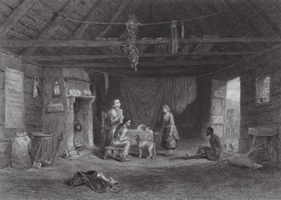 Austrálie: Australský ovčák (rytina) od Samuel (after) Prout