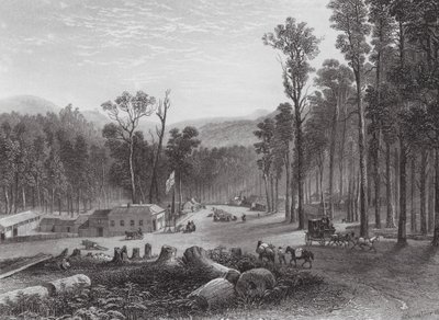 Austrálie: Marysville, Victory (rytina) od Samuel (after) Prout