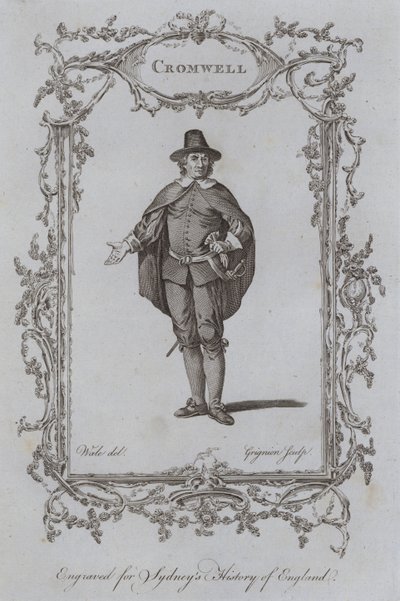 Cromwell (rytina) od Samuel (after) Wale
