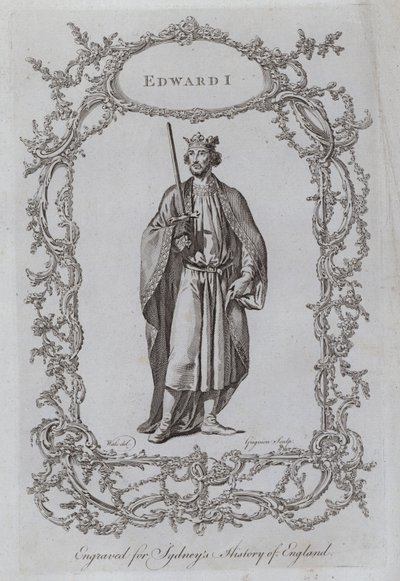 Edward I (rytina) od Samuel (after) Wale