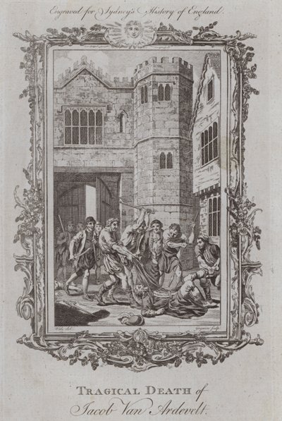 Tragická smrt Jacoba Van Ardevelta (rytina) od Samuel (after) Wale