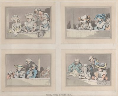 Side Box Sketches, 5. června 1786. od Samuel Alken
