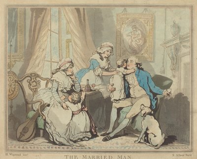 Ženatý muž od Samuel Alken after H. Wigstead