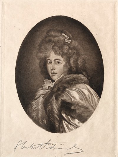 Slečna Farren, hraběnka z Derby, 19.-20. století. od Samuel Arlent Edwards