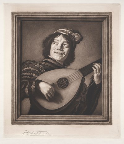 Loutnista, 19.-20. století. od Samuel Arlent Edwards