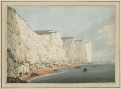 The Fleet Off the Coast, Beachy Head, c. 1790-1805. od Samuel Atkins