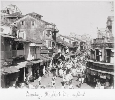 Bombaj, ulice Said-Memon od Samuel Bourne