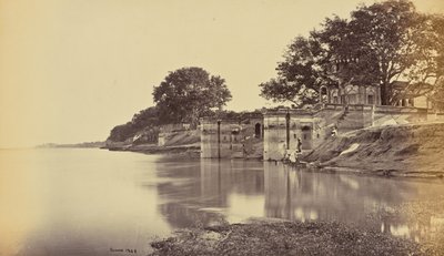 Cawnpore; Suttee Chowra Ghat, místo masakru od Samuel Bourne