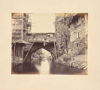 Srinagar; most na kanálu Marqual od Samuel Bourne