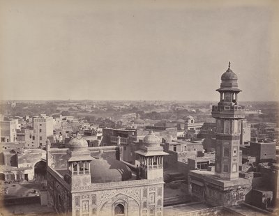 Město Láhaur. Jiný pohled pořízený z domu Huzeer Khana od Samuel Bourne