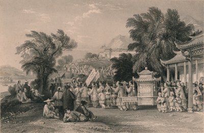 Svatební průvod u Blue-Cloud Creek, Chin-keang-foo, c1843-1858. od Samuel Bradshaw