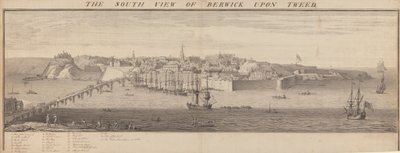 Jižní pohled na Berwick Upon Tweed od Samuel Buck