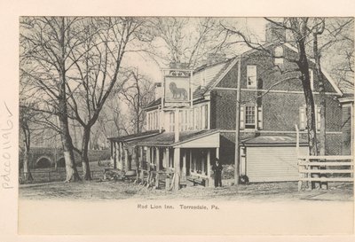 Hotel Red Lion Inn. Torresdale, Pa. (čb fotografie) od Samuel Castner