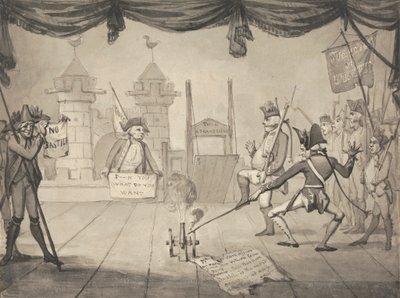 Amfiteátrická verze pádu Bastily od Samuel Collings