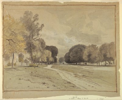 Kresba, Main Street, East Hampton, Long Island, 11. srpna 1880 od Samuel Colman